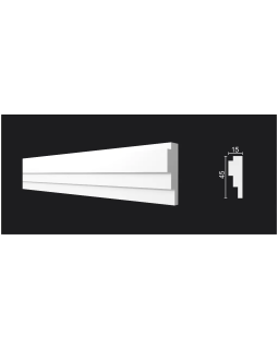 Молдинг Decor Dizayn DD625 Полистирол 2000*45*15 мм-foto2