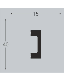 Молдинг Bello Deco М18 XPS Полимер 2000*40*15 мм-foto2