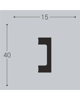 Молдинг Bello Deco М18 XPS Полимер 2000*40*15 мм-foto2