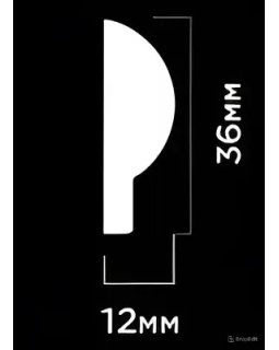 Финишный молдинг Hiwood LF140A, LF140B Фитополимер 2700*26,8-36*12 мм-foto2