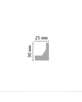 Молдинг Decomaster D507 XPS Полимер 2000*25*30 мм-foto2