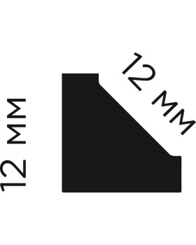 Молдинг Hiwood D15V2 Полистирол Под покраску 2700*15*15 мм-foto2