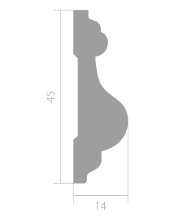 Молдинг Ultrawood U 0002 W 2000-2440*45*14-foto6