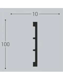 Молдинг Bello Deco М20 XPS Полимер 2000*100*10 мм-foto2