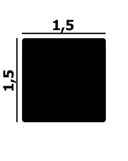 Молдинг P130, P131 Перфект Плюс XPS Полимер 2000*15/20*15/20 мм-foto2