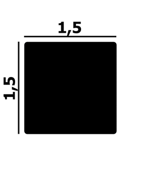 Молдинг P130, P131 Перфект Плюс XPS Полимер 2000*15/20*15/20 мм-foto2