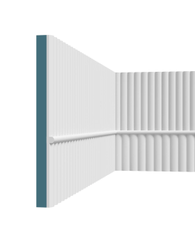 Молдинг P196 Перфект Плюс XPS Полимер 2000*19*15 мм-foto3