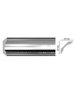 Плинтус Decomaster 100C-63 (69*69*2400 мм)