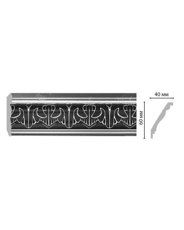 Плинтус Decomaster 155B-63 (60*40*2400 мм)