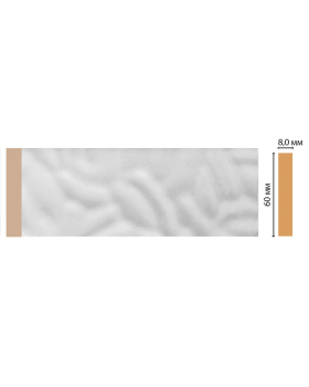 Цветной молдинг Decomaster D040-114 (60*8*2400)