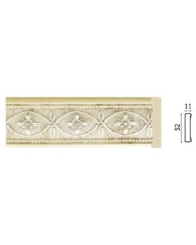 Молдинг средний Decor Dizayn 156-937 Полистирол 2400*52*11 мм