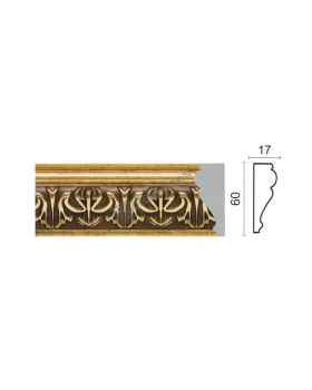 Молдинг средний Decor Dizayn 161B-1223 Полистирол 2400*59*21 мм