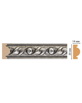Цветной молдинг Decomaster 157-44 (30*13*2400мм)