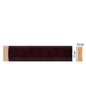 Цветной молдинг Decomaster D046-62 (25*8*2400)