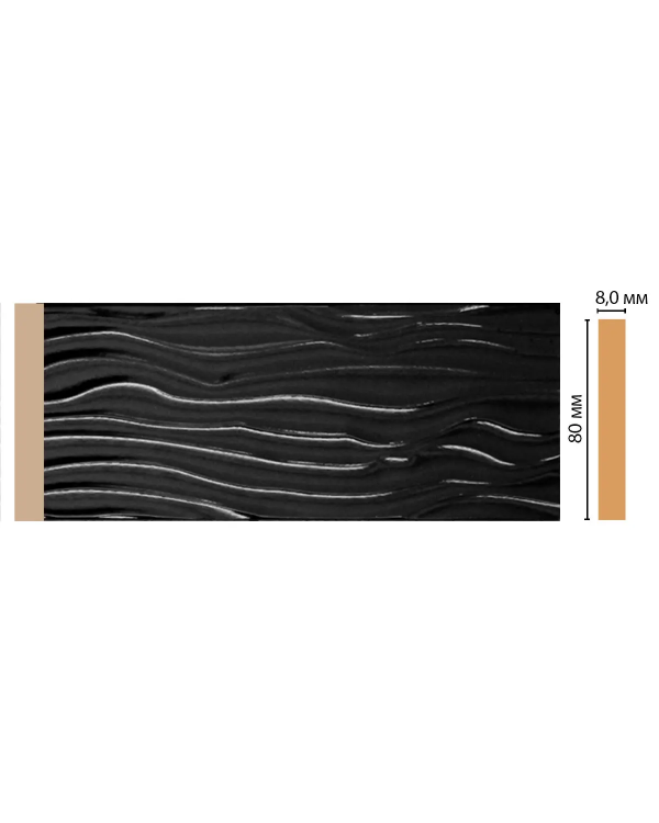 Цветной молдинг Decomaster D042-195 (80*8*2400)