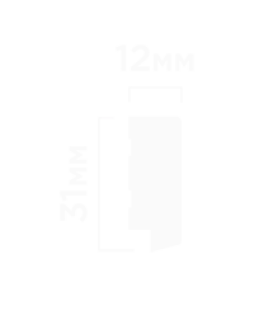 Финишный молдинг Hiwood LF124B(LE1) Фитополимер 2700*31*12 мм-foto2