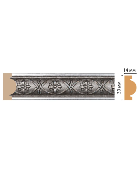 Цветной молдинг Decomaster 157-55 (30*14*2400)