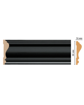 Цветной молдинг Decomaster D022-195 (66*16*2400)