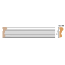 Цветной молдинг Decomaster D007-114 (19*8*2400)