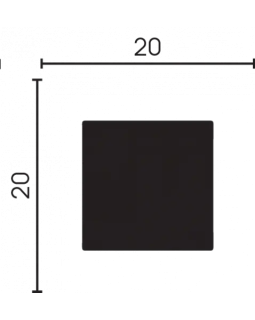 Молдинг Decor Dizayn 622 Полистирол 3000*20*20 мм-foto5
