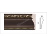 Молдинг средний Decor Dizayn 152-39G Полистирол 2400*85*25 мм