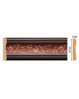 Цветной молдинг Decomaster 186-52 (60*8*2400)