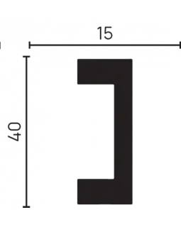 Молдинг Decor Dizayn 618 Полистирол 3000*40*15 мм-foto5