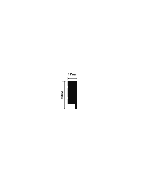 Финишный молдинг Hiwood LF1 Фитополимер 2700*50*17 мм-foto3