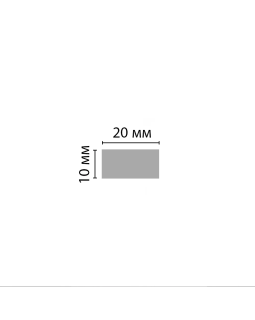 Молдинг гладкий Decomaster D047 (20*10*2900 мм)-foto2