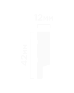 Финишный молдинг Hiwood LF124A(LE1) Фитополимер 2700*42*12 мм-foto2