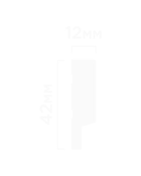 Финишный молдинг Hiwood LF124A(LE1) Фитополимер 2700*42*12 мм-foto2