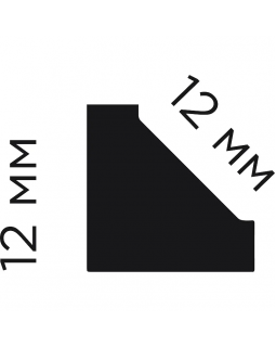 Молдинг Hiwood D15V2 Полистиоол Под покраску 2700*15*15 мм-foto4