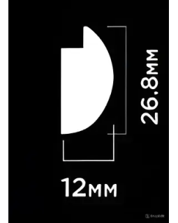 Финишный молдинг Hiwood LF140A, LF140B Фитополимер 2700*26,8-36*12 мм-foto2