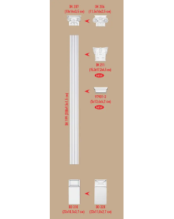 Капитель Decomaster 97901-3 (к пилястре DK 199)-foto2