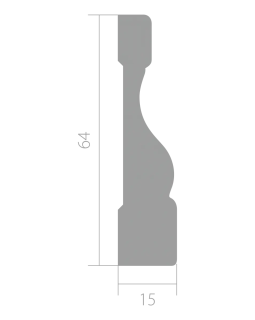 Наличник Ultrawood N 8500 ЛДФ 2000-2440*64*15 мм-foto5