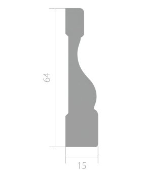 Наличник Ultrawood N 8500 ЛДФ 2000-2440*64*15 мм-foto5