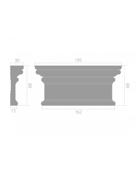 Декоративный элемент верхний Ultrawood D 4100 МДФ-foto4