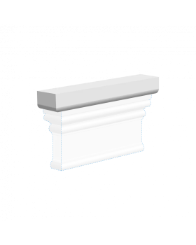 Декоративный элемент верхний Ultrawood D 4200 МДФ 220*30*43 мм-foto2