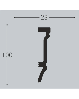 Наличник Bello Deco Н13 Полистирол 2200*100*23 мм-foto2