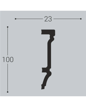 Наличник Bello Deco Н13 Полистирол 2200*100*23 мм-foto2