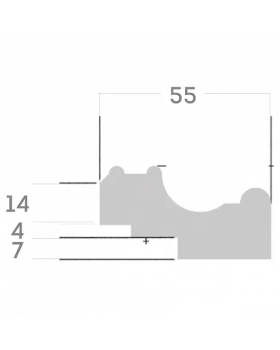Рама для зеркала Rodecor Ар-Деко 10101AR Rodecor 800*800*30 мм-foto2
