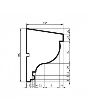 Подоконник Leptonika DC 116 2000*190*130 мм-foto2
