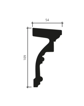Европласт Подоконный элемент 4.82.302 Пенополиуретан 2000*109*54 мм-foto2