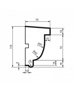Подоконник Leptonika DC 102 2000*115*70 мм-foto2