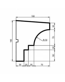 Подоконник Leptonika DC 115 2000*180*150 мм-foto2