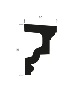 Европласт Подоконный элемент 4.82.201 Пенополиуретан 2000*94*60 мм-foto2