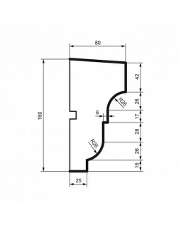 Подоконник Leptonika DC 108 2000*160*80 мм-foto2