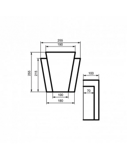 Замок Leptonika ZC 102 255*255*100 мм-foto2