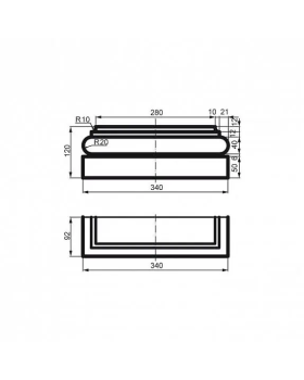 Пилястра Leptonika PC 104 база 340*120 мм-foto2