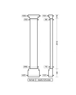 Европласт Пилястра 4.20.102 Пенополиуретан 2663*408*125 мм-foto2